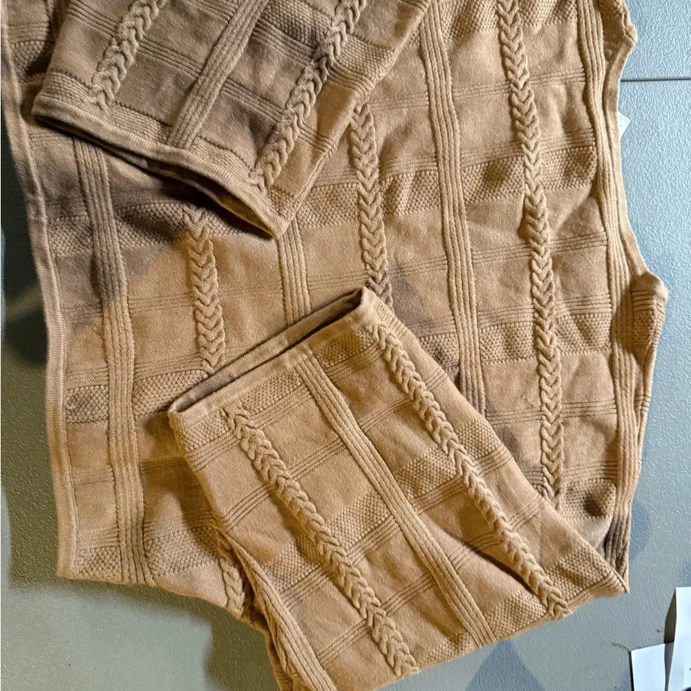 MarlaWynne Tan Cable Knit Sweater - Picture 5 of 5